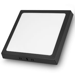 Painel Led Sobrepor Quadrado 24w 6500k Preto Bivolt - Cristallux