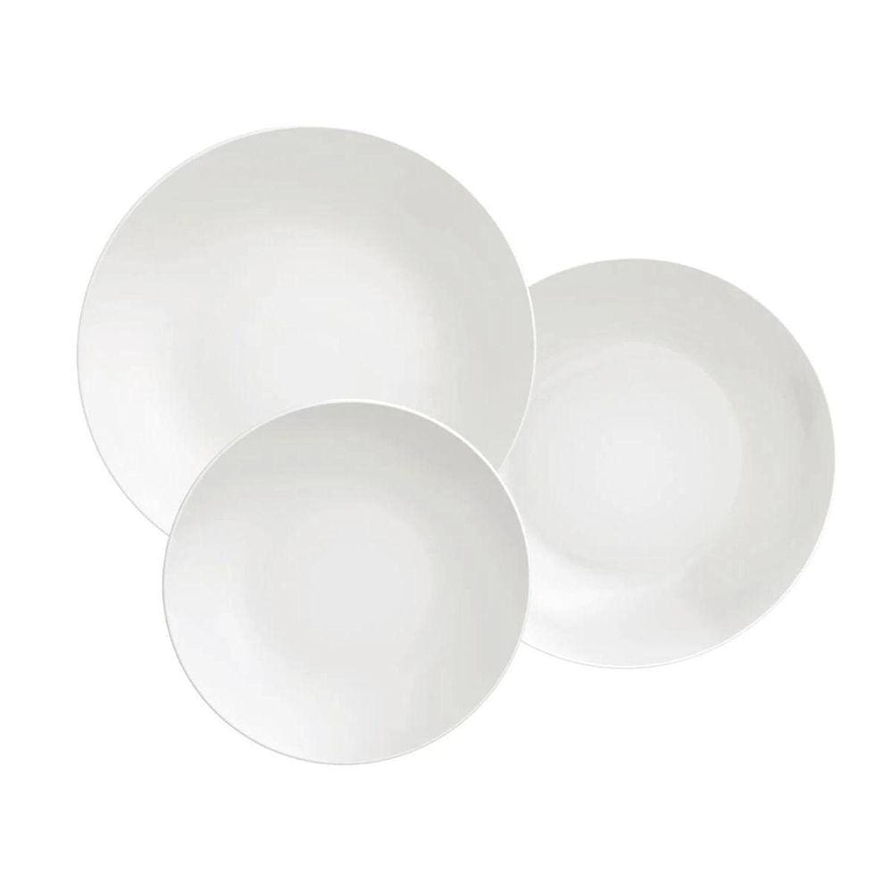 Aparelho Jogo De Jantar Pratos Porcelana Tramontina 6 Peças