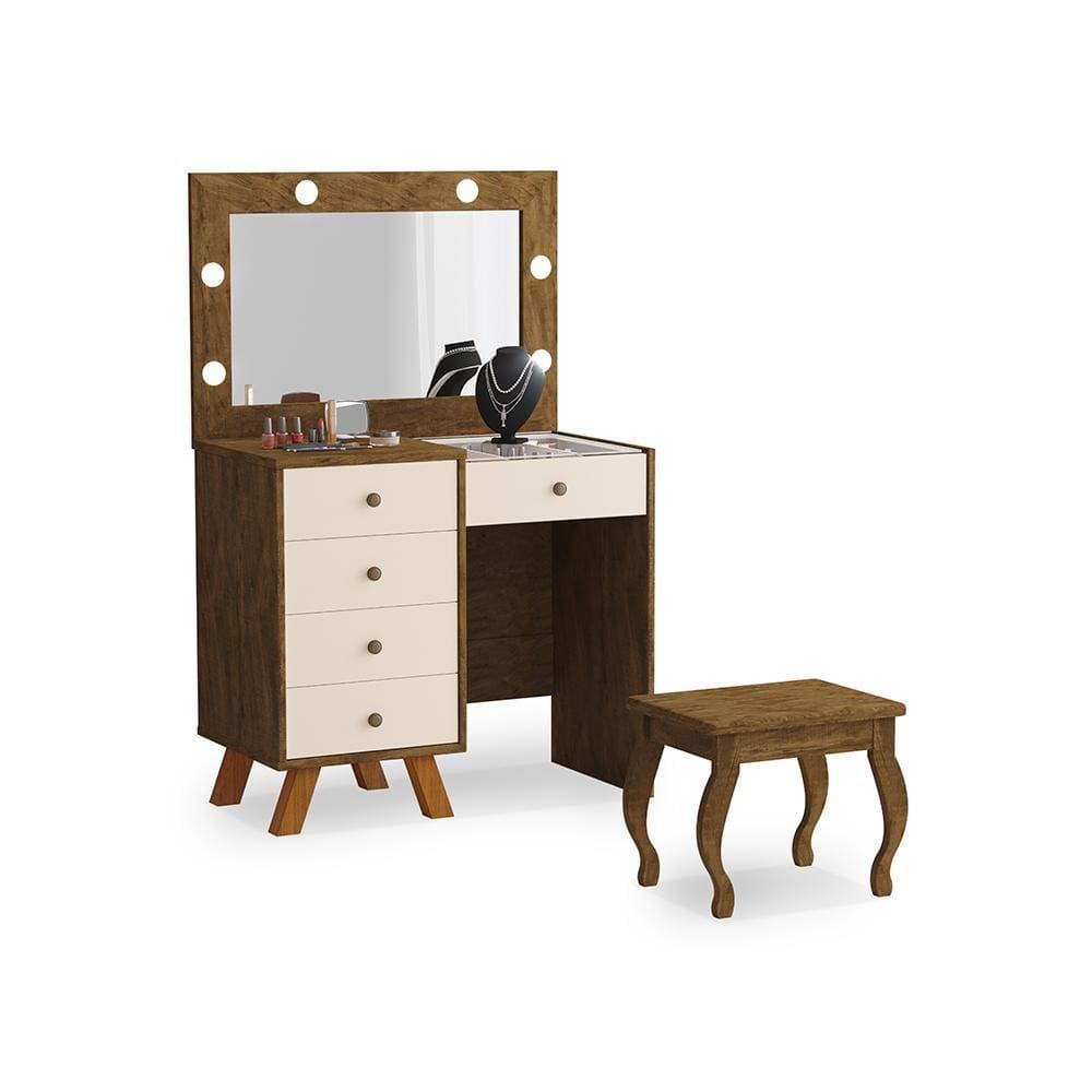 Penteadeira Feminina Monterrey Malbec Off White