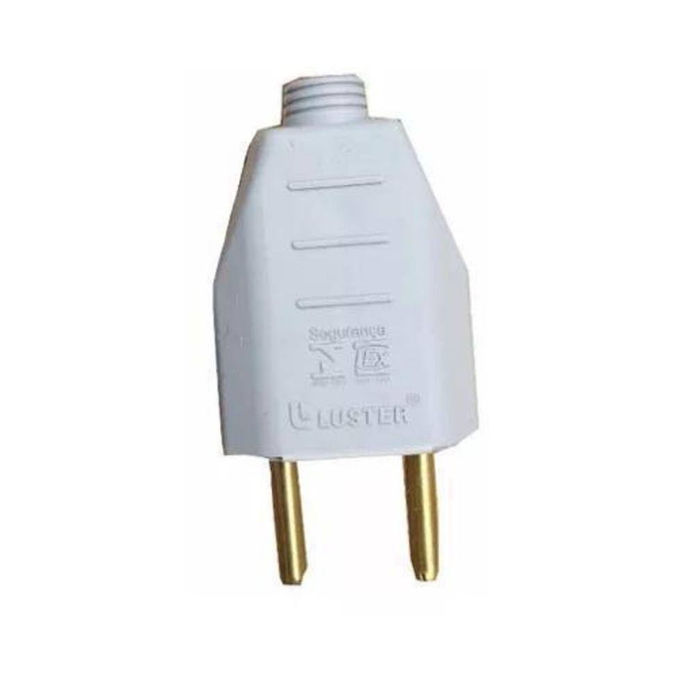 Plug Macho 2P 10A 250V Br - Luster