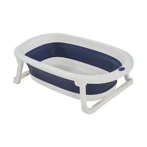 Banheira Dobrável Pequena 2 em 1 Azul Marinho 35L – Baby Pil