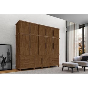 Guarda Roupa Casal Vintage Com Sapateira Londres Malbec