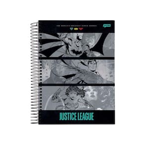 Caderno Espiral Liga Da Justiça Quadrinhos 1 Matéria 80 Fls