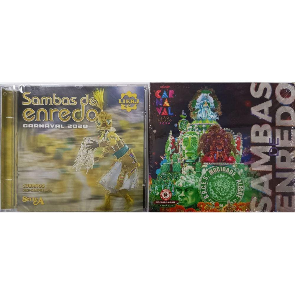 Sambas Enredo Carnaval SP 2024 Cd Triplo + 2020 Série A Rio
