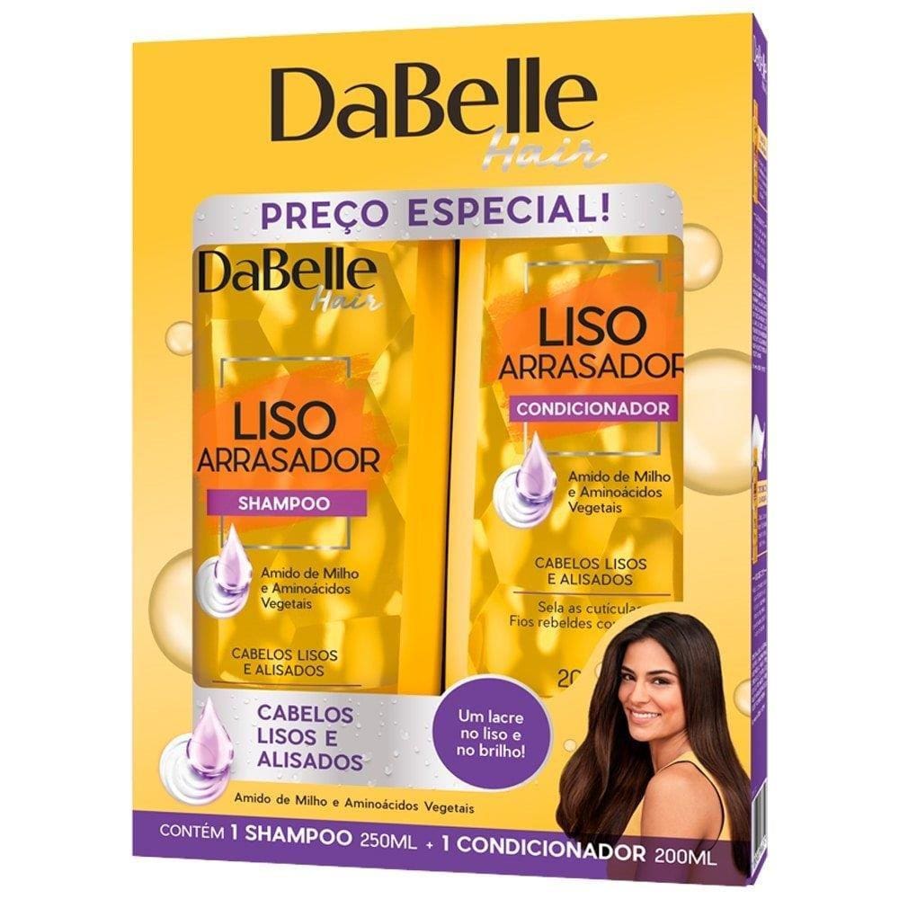 Shampoo 250ml + Condicionador Dabelle Liso Arrasador 200ml