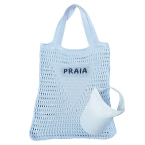 Bolsa Feminina Crochê Moda Praia + Viseira Boné Aba Longa Moda Blogueira