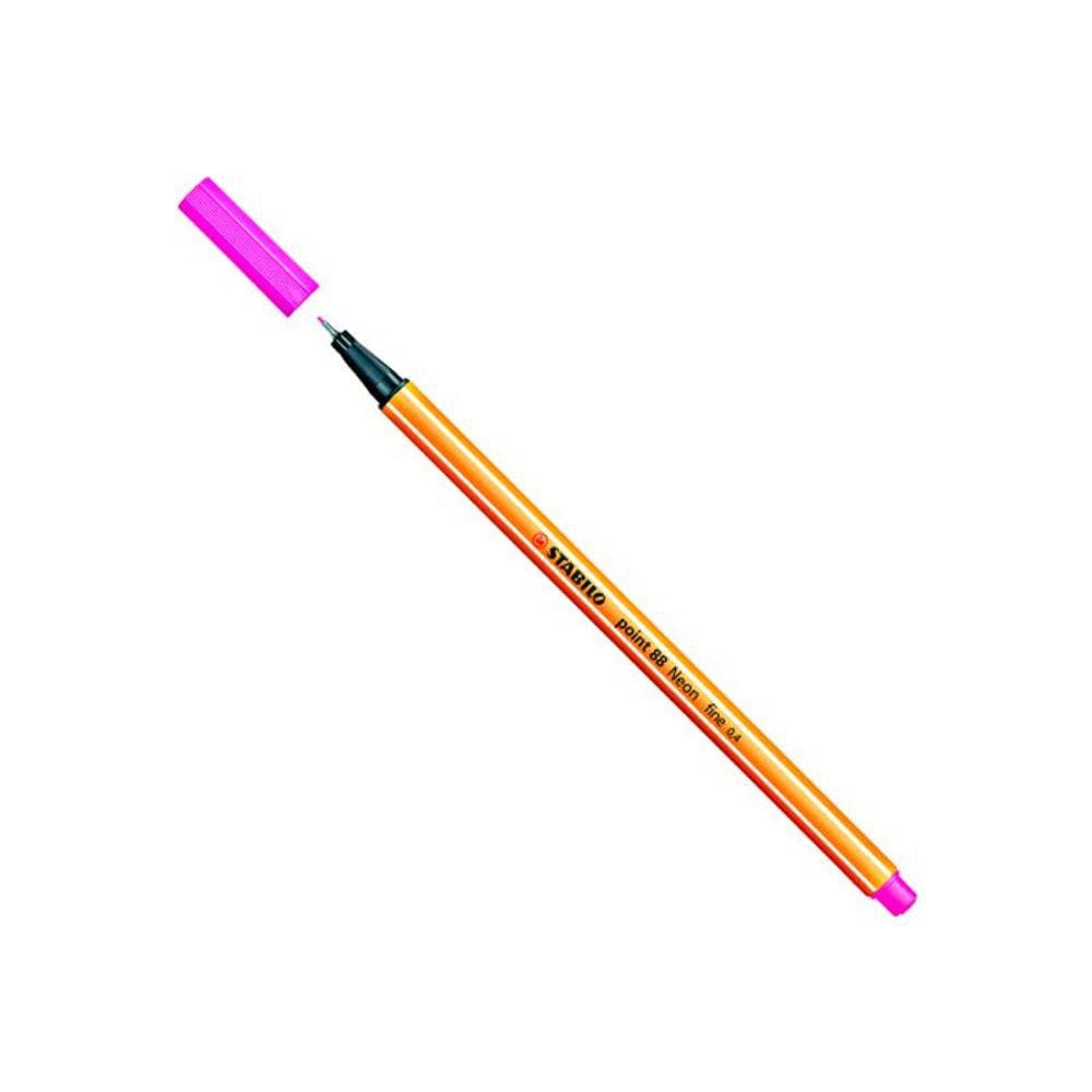 Caneta hidrográfica Fine Point 88/056 - Rosa neon - Stabilo