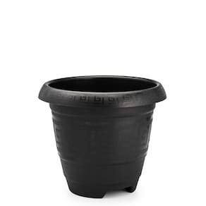 Vaso Para Planta Redondo De Plastico Preto - 15 litros