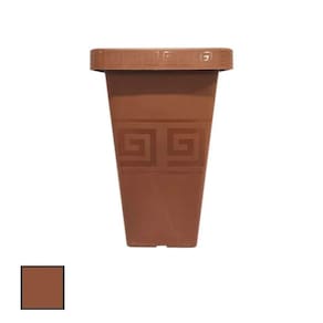Vaso Tacho Para Plantas Comprido Quadrado De Plastico 13 Litros - Terra Cota