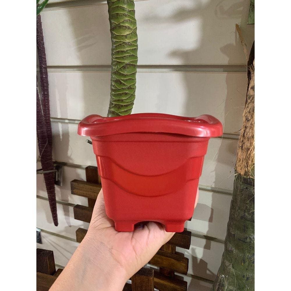 Vaso Para Planta Quadrado Mini Tradicional 0,55 Litros 11cm