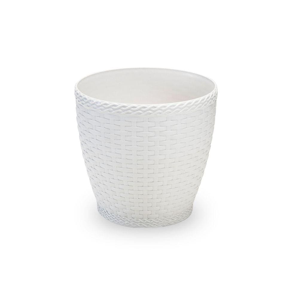 Vaso Para Planta Rattan Redondo Pequeno 4,6 Litros