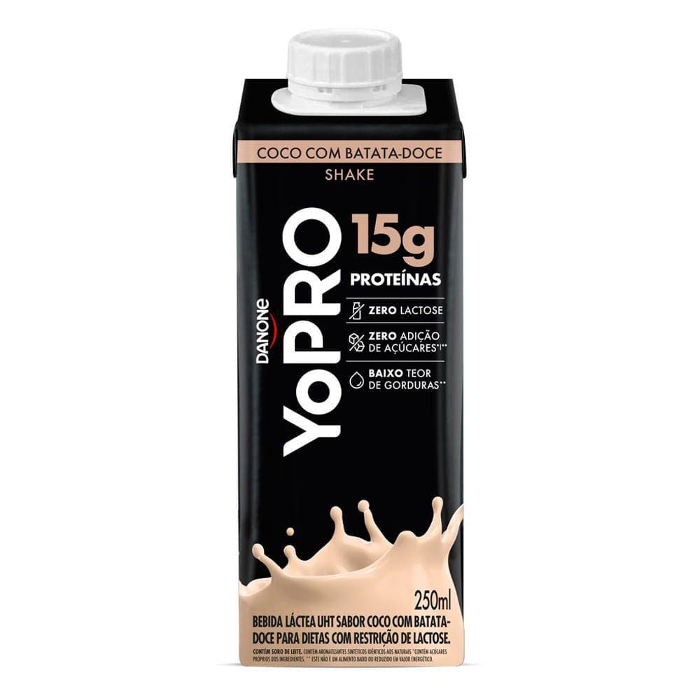 Bebida Láctea YoPro Protein Coco com Batata Doce 250ml