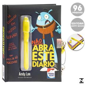 Não Abra Esse Diário  Preto  - Happy Books