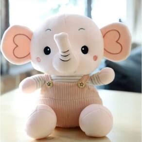 Elefante De Pelúcia De Macacão Muito Fofinho 22Cm