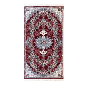Passadeira Persa Iraniano - 0,75x2,50cm - 289  CRIMSON 37382