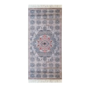 Passadeira Persa Iraniano - 0,75x2,50cm - 259 GRAY 37524