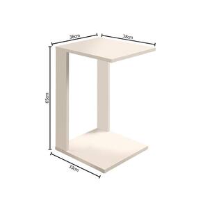 Mesa Lateral Retangular Madeira Decora Canto Enfeita Sala