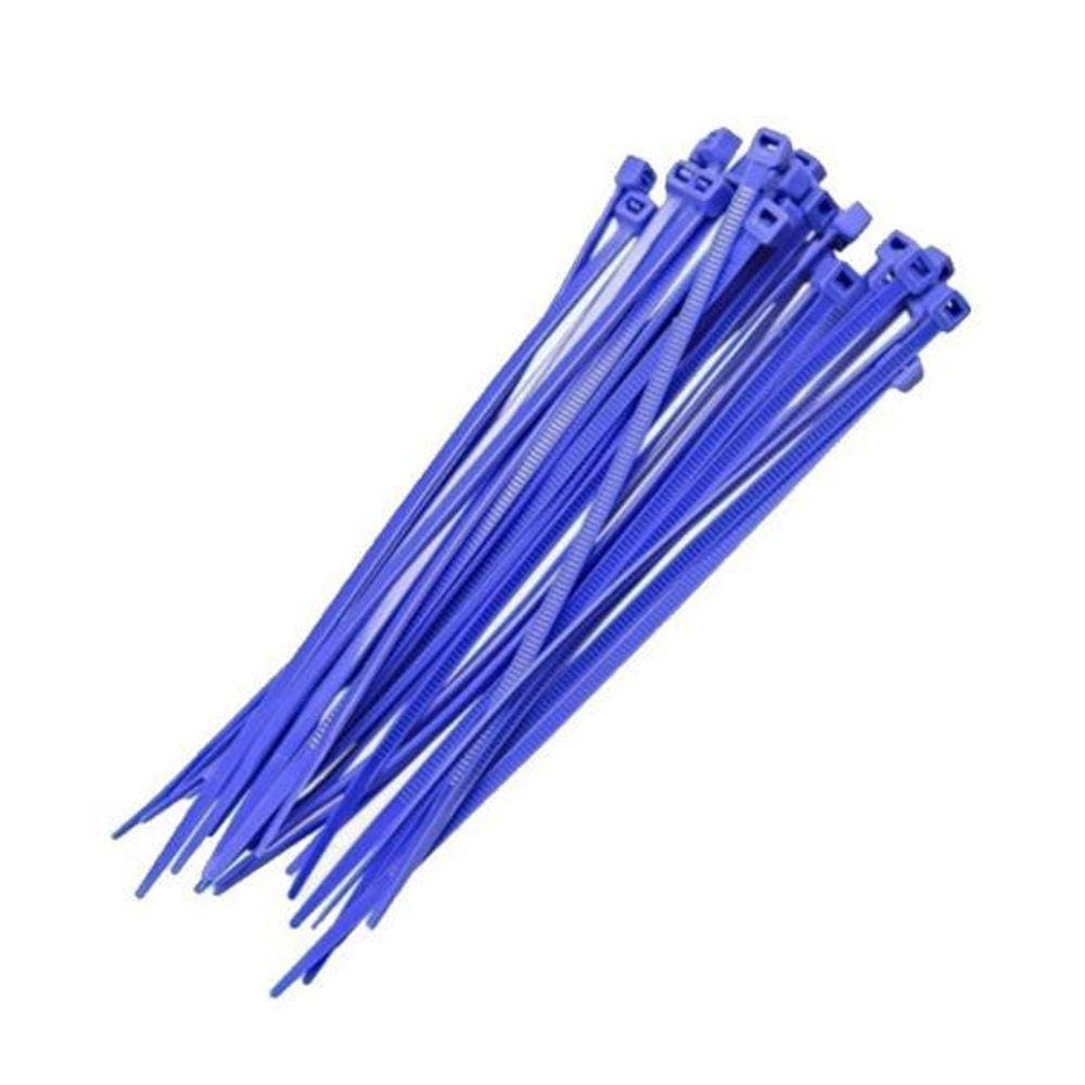 Abraçadeira Nylon Starfer Azul 100Mm X 2,5Mm 100 Peças Amare