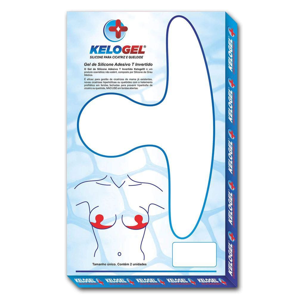 Adesivo Em Gel De Silicone T Ivertido 23Cmx13Cm 2Un Kelogel