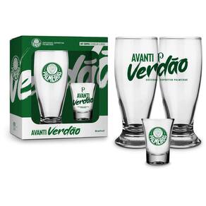 Copo Para Cerveja + Copo De Dose Palmeiras Oficial Presente