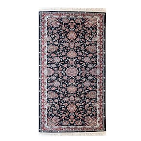Passadeira Persa Iraniano - 0,75x2,00cm - 232 BLACK 37597
