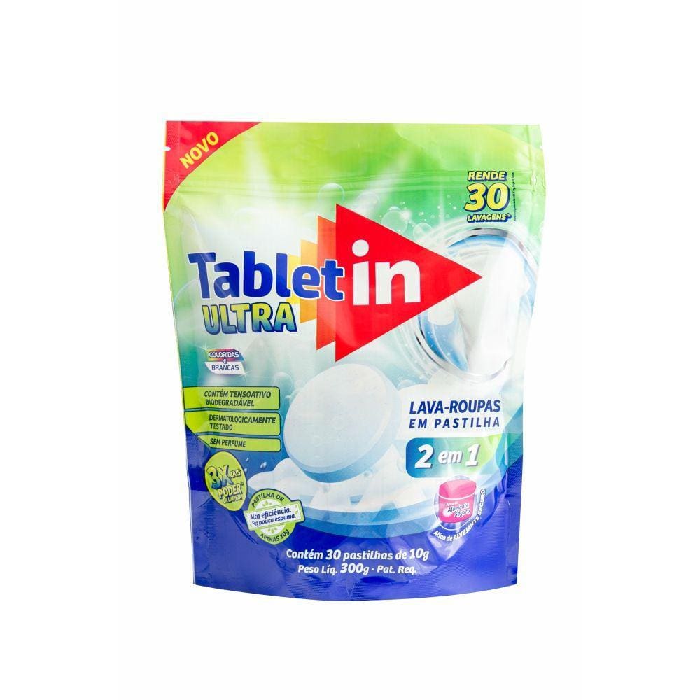 Tabletin Ultra Lava-Roupas em Pastilhas 2x1