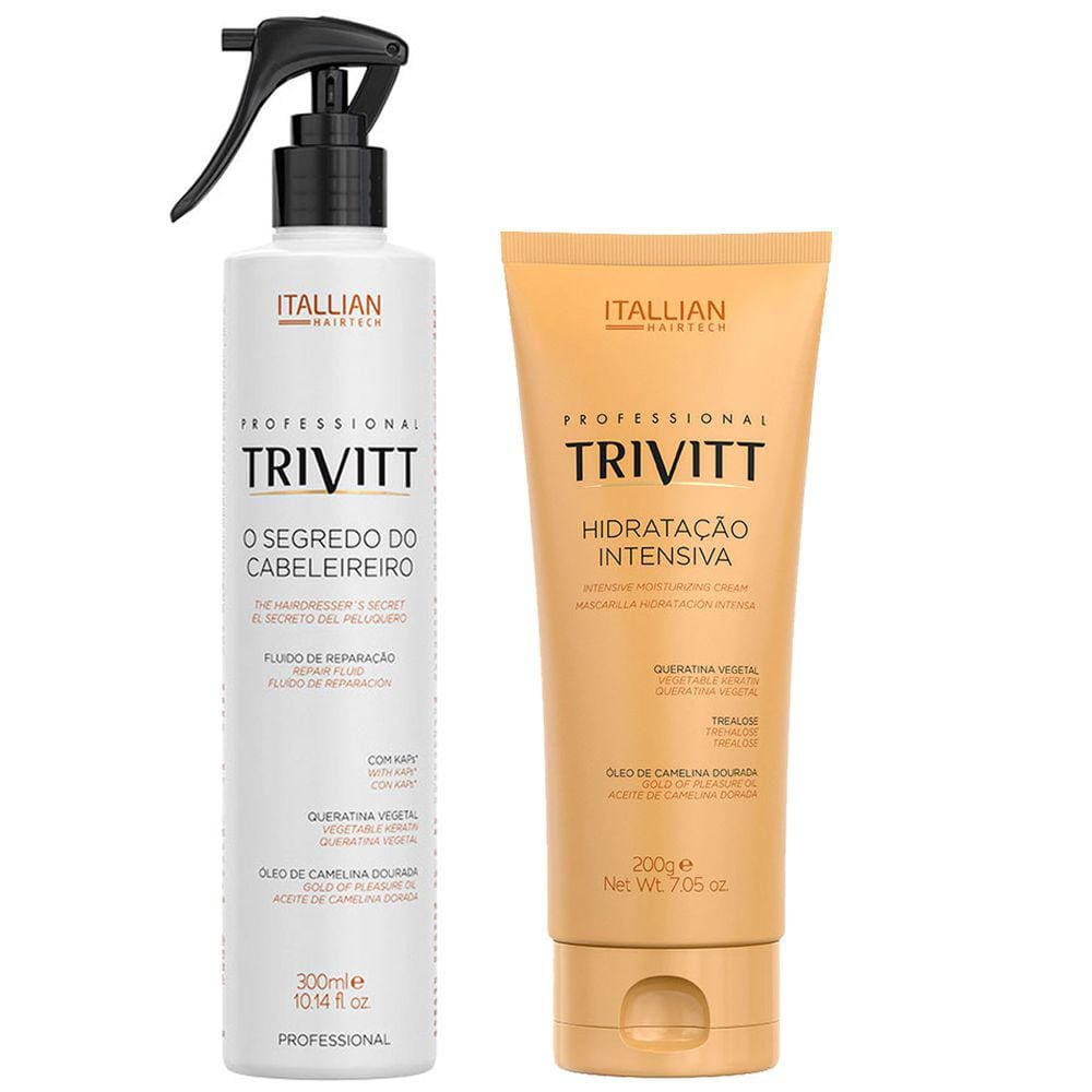 Kit Trivitt: O Segredo Cabeleireiro 300ml+ Hidratação 200g