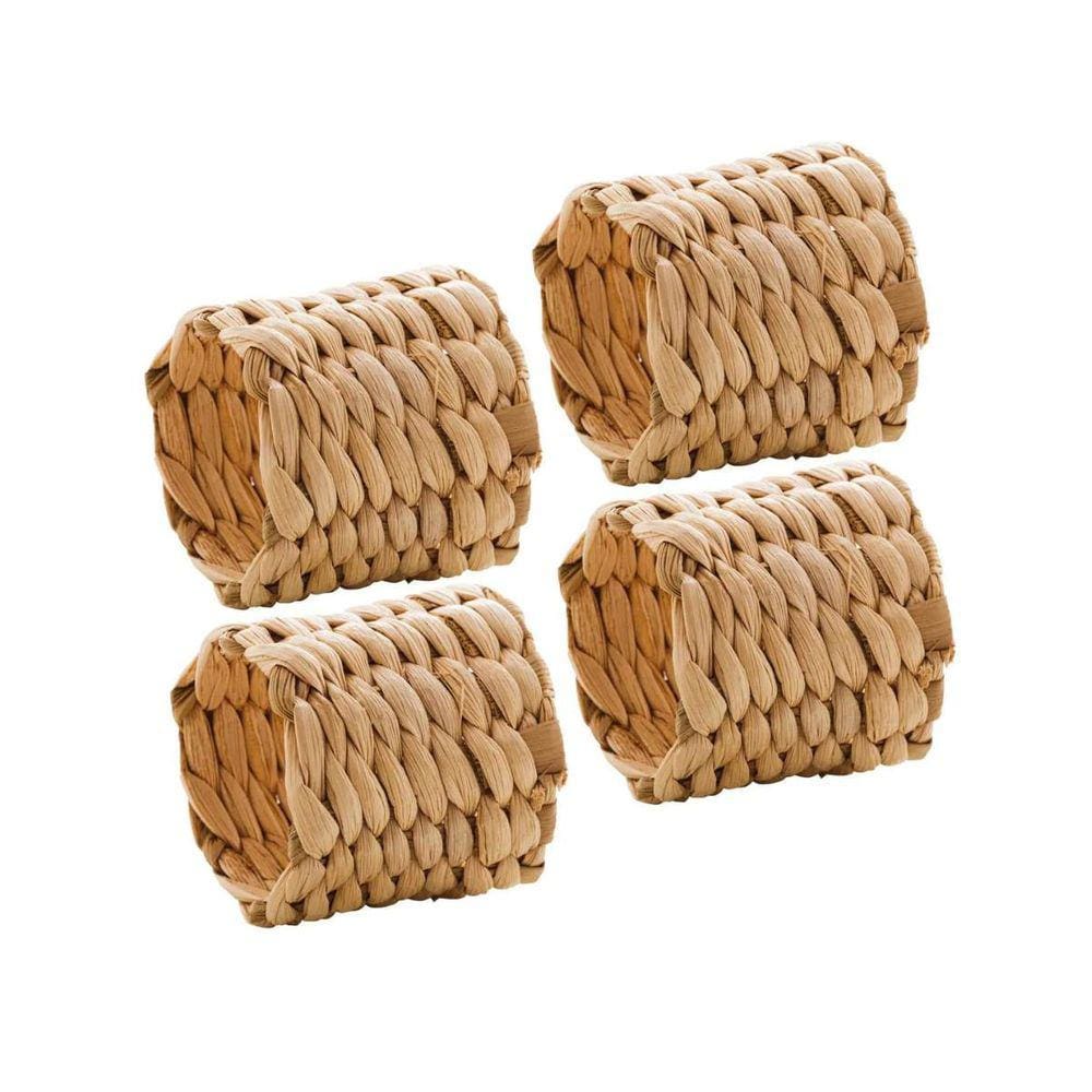 Conjunto 4 Argolas para Guardanapos Fibra Natural | Wolff