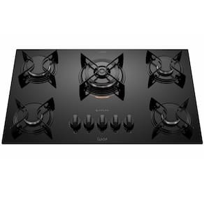 Cooktop Atlas UTOP 5 bocas com mesa de vidro preto bivolt