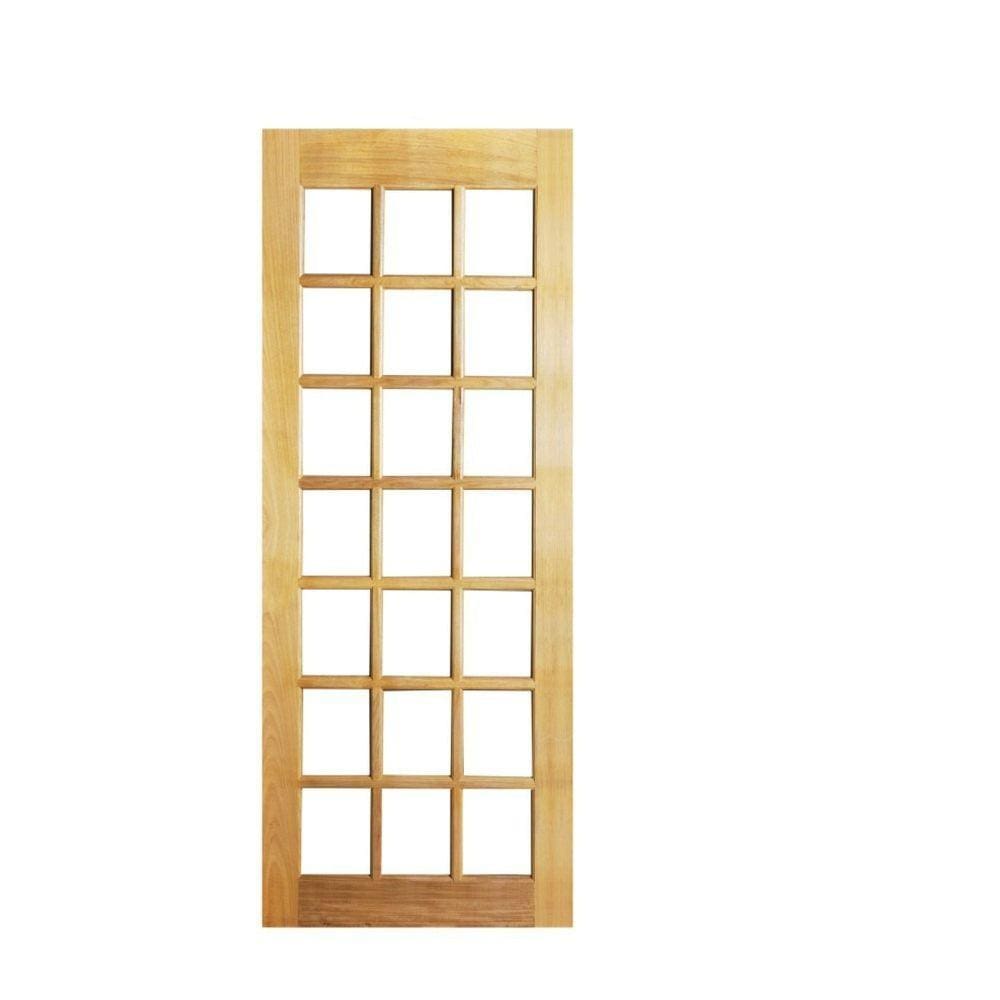 Folha de Porta 210x60cm Tauari AD Vidros Mapaf Marrom-Claro