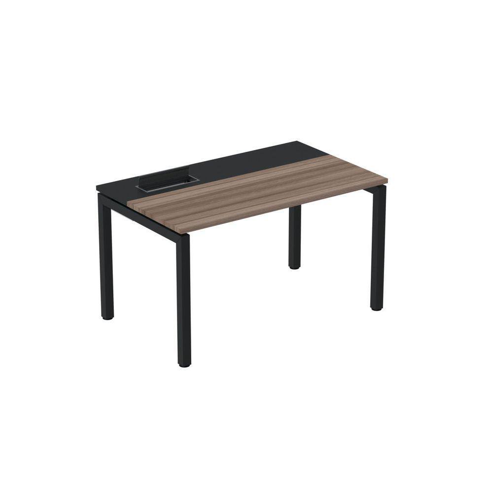 Mesa Plataforma para Coworking 110x792 Psc110 Walnut/Preto