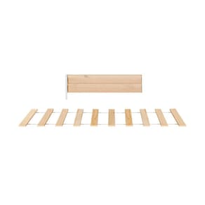 Kit Estrado com Grade para Cama Club House Wood Casatema Branco/Marroml