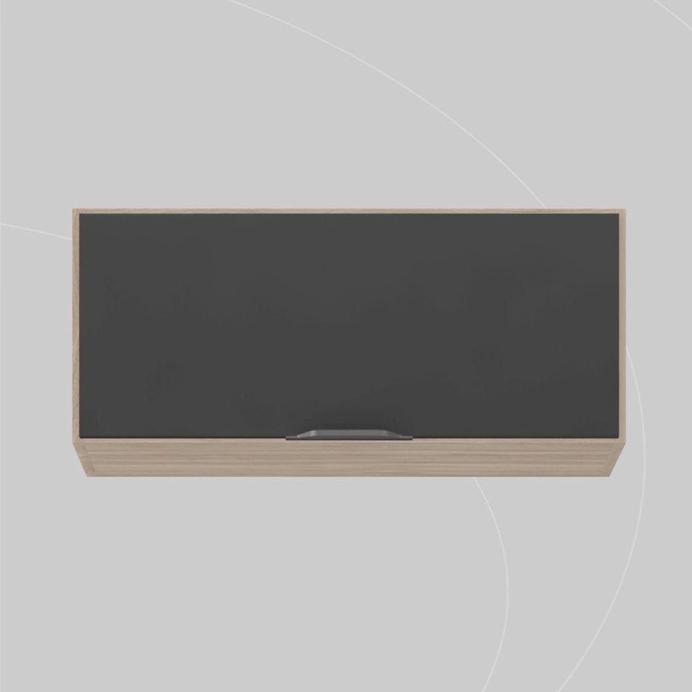 Armário Aéreo 70cm 1 Porta Firenze Avena Touch/Grafito