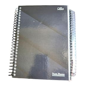 Kit 3Un Caderno Espiral Capa Dura Com 200 Folhas Cada De 1/4