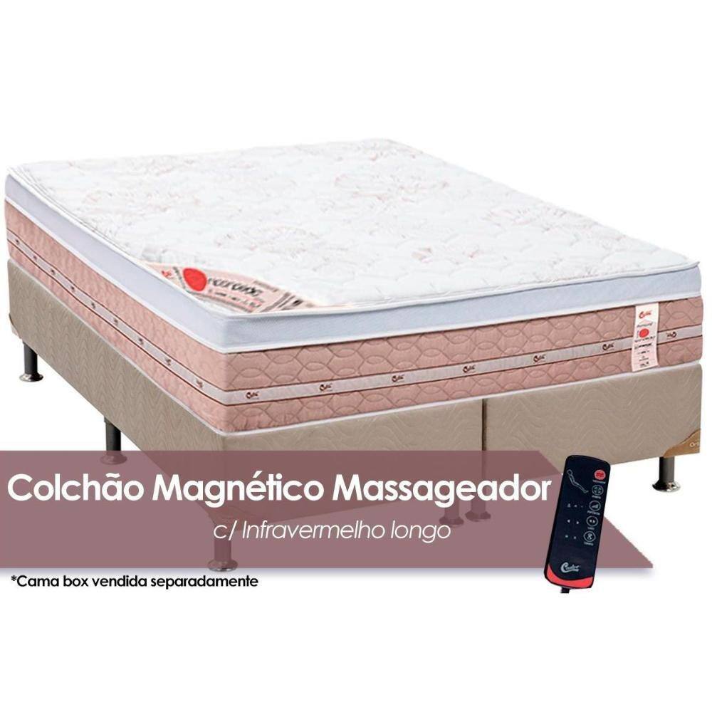 Colchão Queen Magnético c/Vibro Massagem c/ c/ Niponpedic Molas Tecnopedic (158x198x31) - Castor