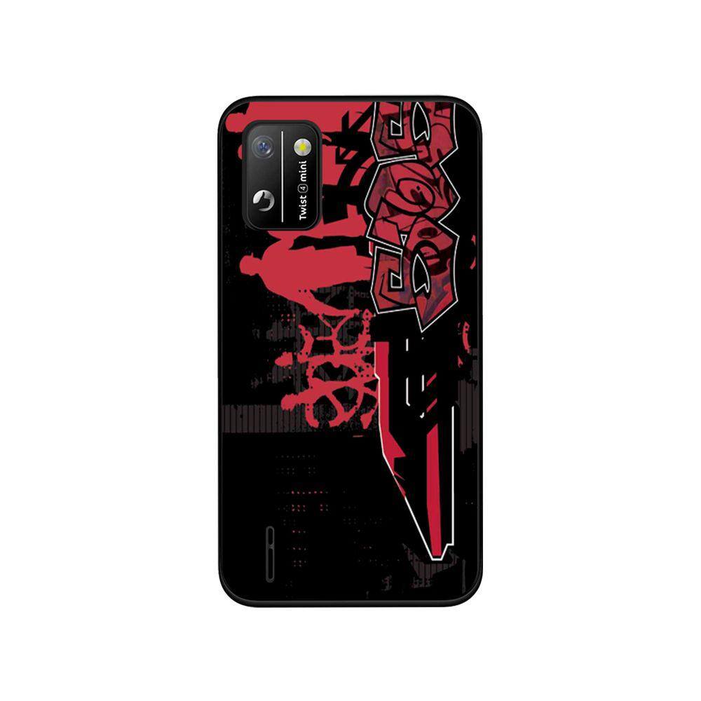 Capa Adesivo Skin055 Verso Para Positivo Twist 4 Mini