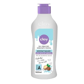 Gel Creme Deo Hidratante Vegetal Cloy Vitamina A 200ml
