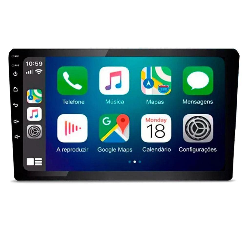 Central Multimídia Carplay E Android Auto 10 Polegadas Bt