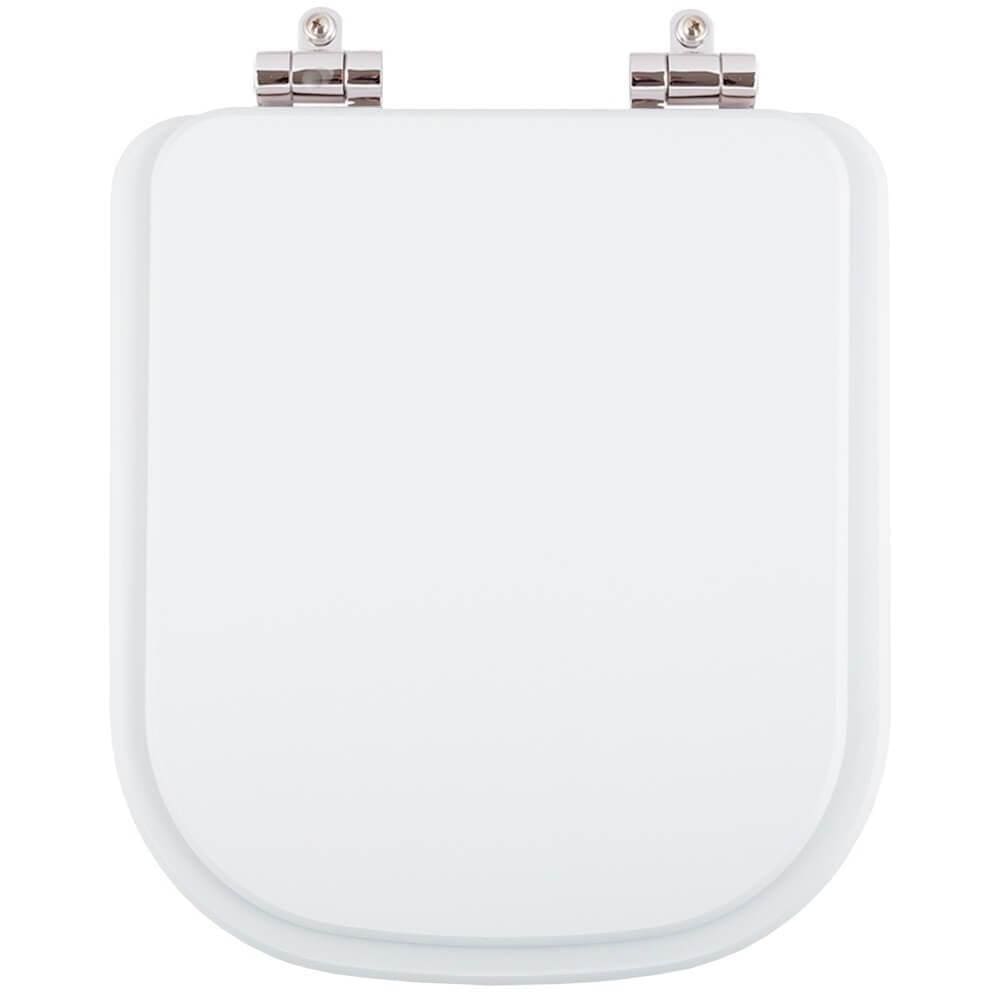 Assento Sanitario Poliester Com Amortecedor Gap Branco Para Vaso Roca