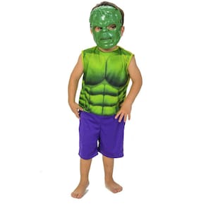Fantasia De Menino Super Herói Verde Hulk