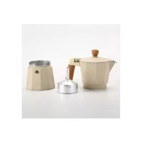 Cafeteira italiana bege 6xcs 300ml