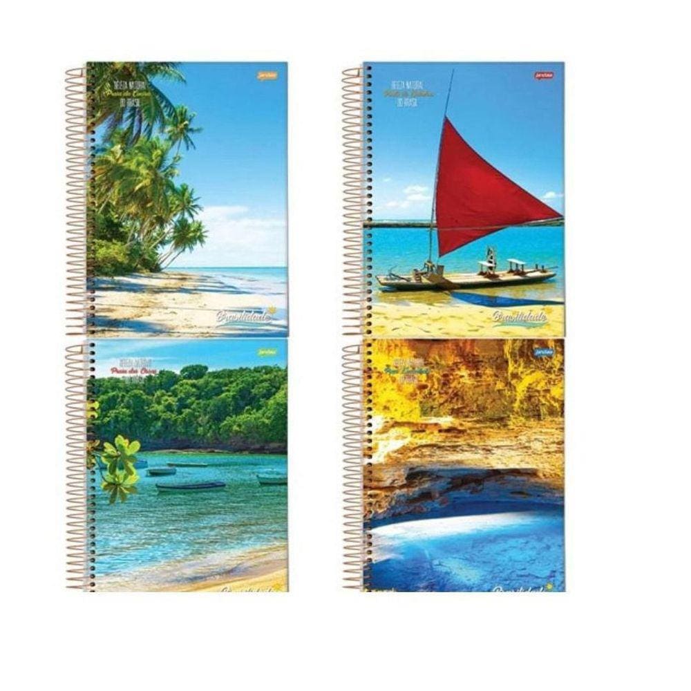 Caderno Espiral Pequeno 1/4 Capa Flexivel 96 Folhas-Pct 20Un