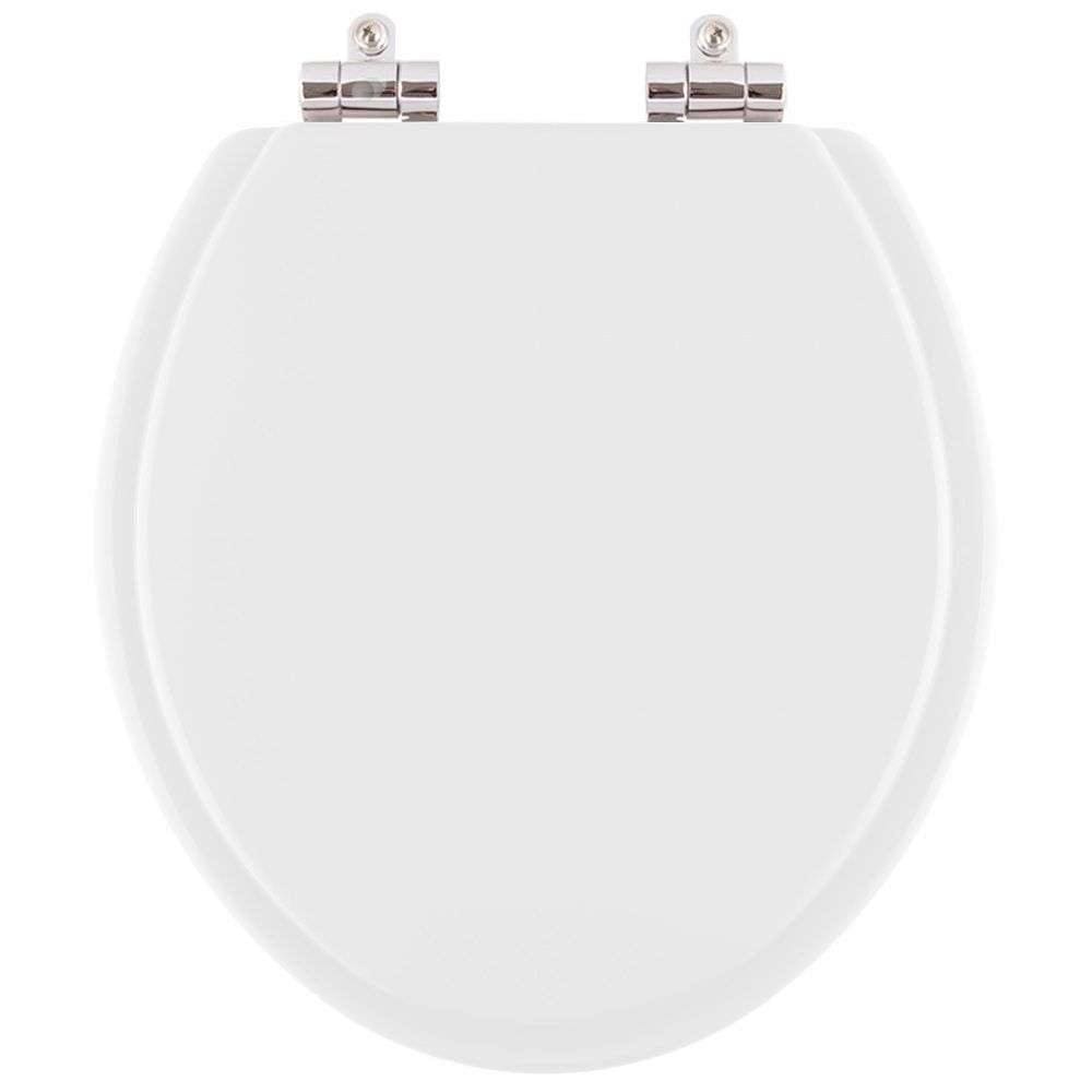 Assento Sanitário Poliéster Soft Close Carina Branco para vaso Ideal Standard