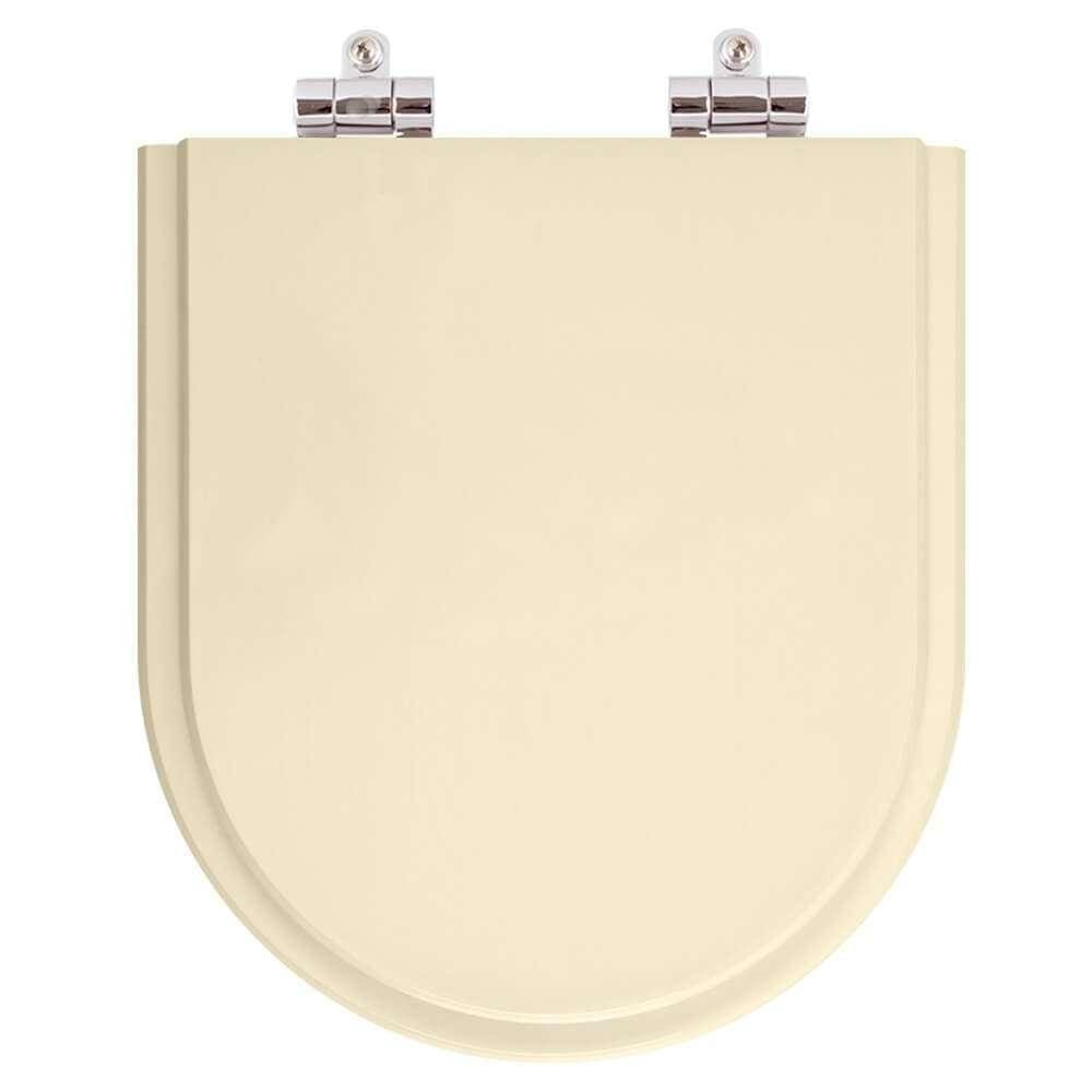 Assento Sanitario Poliester com Amortecedor Riviera Rosato para Vaso Celite