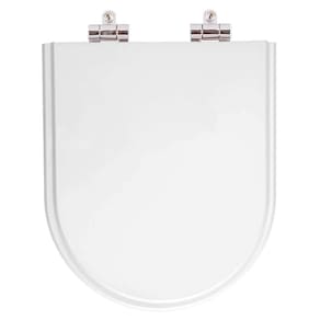 Assento Sanitário Poliester Soft Close Level Branco Gelo para vaso Deca