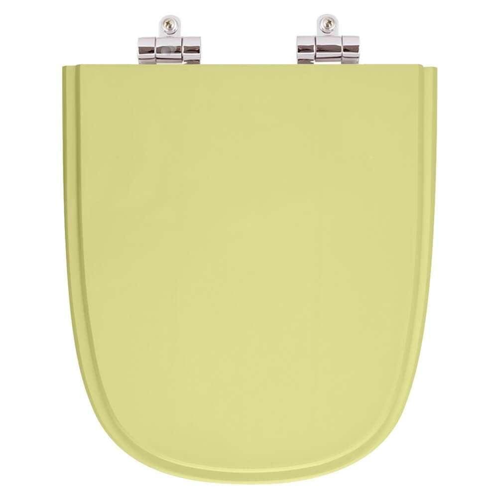 Assento Sanitário Poliester Soft Close Ibiza Verde Mace para vaso Incepa