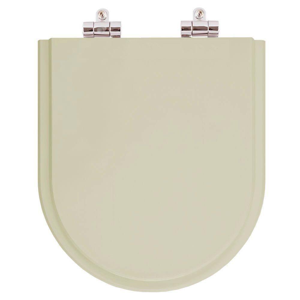 Assento Sanitário Soft Close Smart Castanha Bege Fosco para vaso Celite