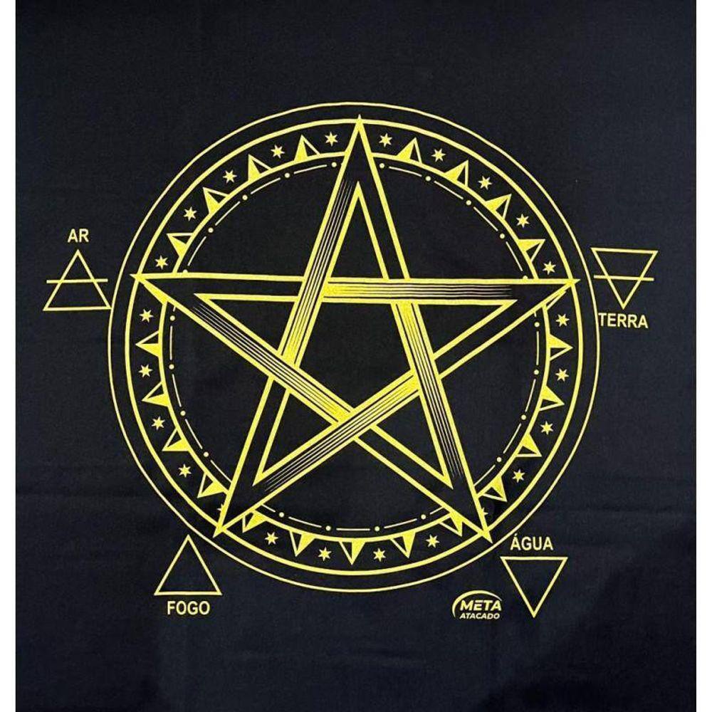 Toalha Pentagrama Tecido Jogo Cartas Tarot - Selecione A Cor