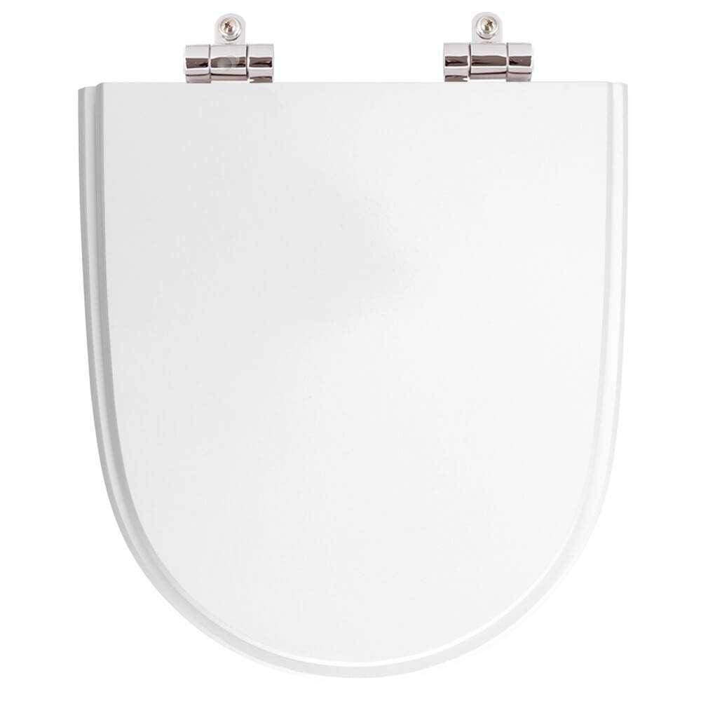 Assento Sanitario Poliester com Amortecedor Mondiale Branco para Vaso Celite