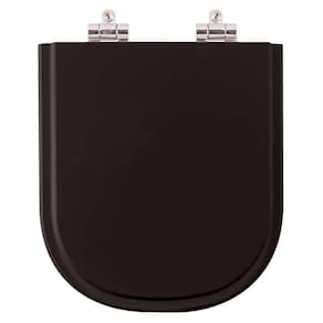Assento Sanitario Poliester com Amortecedor Etna Preto para Vaso Icasa